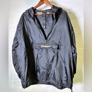 VINTAGE Purdue Black Stuff in the Pocket Foldable Pullover Jacket